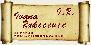 Ivana Rakićević vizit kartica